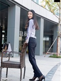 SIW sven Media 089 Rong 'er female president professional white collar uniform shirt pants overalls(11)